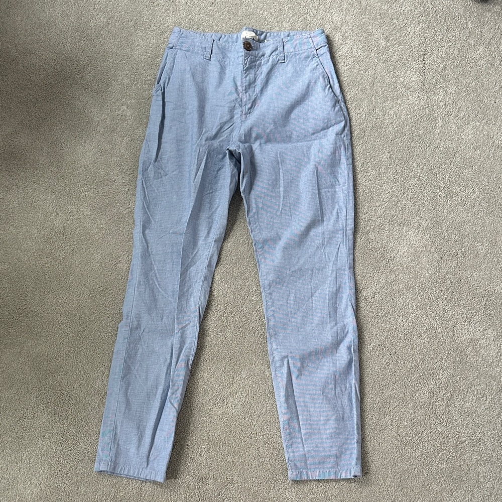 Light Blue striped women’s Chino Pants